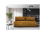 Mid.you , Senfgelb , Textil , Füllung: Schaumstoff , 202x90x99 cm , Made in EU , Liegefunktion ,