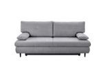 Mid.you , Dunkelgrau , Textil , Buche , massiv , Füllung: Schaumstoff, Silikon,Schaumstoff, Silikon , 212x97x105 cm , Made in EU , Liegefunktion, Rücken echt ,