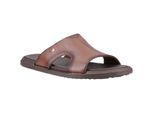 Hush Puppies Callum Slides Leer Heren Bruine Sandalen