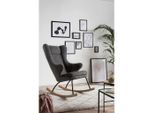 Livetastic , Grau , Textil , Esche , furniert , 66x106x104 cm , Schaukelfunktion ,