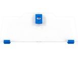 Schäfer Shop Pure Cover niedrig für Eurobox Serie Economy 600 x 400 mit offener Front, Kunststoff, blau