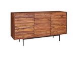 Mid.you , Sheeshamfarben , Holz , Sheesham,Sheesham , massiv,massiv , 3 Fächer , 150x81x41 cm , stehend, handgemacht ,