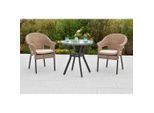 Gardenson , Graphitfarben, Naturfarben , Metall, Kunststoff, Textil , Uni , Tisch mit Glasplatte ,