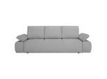 Mid.you , Hellgrau , Textil , Füllung: Schaumstoffflocken , 255x89x109 cm , Made in Europe , Bettkasten erhältlich, Bettfunktion erhältlich ,