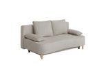 P & B , Beige , Textil, Holzwerkstoff , Füllung: Schaumstoffflocken , 193x86x97 cm ,