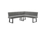 Mid.you , Grau , Metall, Textil , L-Form , 202x162 cm ,