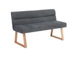Livetastic , Eichefarben, Dunkelgrau , Holz, Metall, Textil , Eiche , massiv , 140x82x61 cm ,