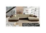 P & B , Hellbraun, Rotbraun , Textil , 359x165 cm , Made in EU , Liegefunktion ,