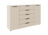 Rauch Möbel , Champagner , Holzwerkstoff , 5 Schublade(n) Schubladen , 160x100x42 cm , Blauer Engel, BQ - Bündnis für Qualität, Made in Germany ,
