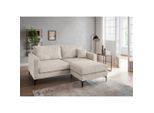 Livetastic , Beige , Textil , Uni , Füllung: Schaumstoff,Schaumstoff , L-Form, links montierbar, rechts montierbar , 204x153 cm , Made in EU , Rücken echt ,