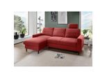Livetastic , Rot , Textil , Buche , Uni , 234x147 cm , Made in EU , Typenauswahl, Rücken echt ,