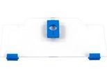 Schäfer Shop Pure Cover niedrig für Eurobox Serie Economy 400 x 300 mit offener Front, Kunststoff, blau