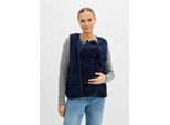 bonprix 3-in-1 weiche Umstands-und Trageweste aus Teddyfleece (3-tlg. Set), blau, Gr.50, Kuschelige Umstands- und Babyweste