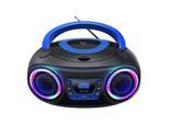 Denver TDB-212 tragbarer CD-Player mit DAB+/FM-Radio und Bluetooth, blau