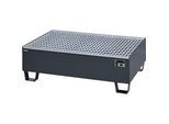 Auffangwanne Schäfer Shop Pure 2/200, mit verzinktem Gitterrost, L 1200 x B 800 x H 365 mm, unterfahrbar, Stahl, anthrazit RAL 7016
