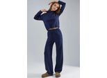 Modal Touch Halbkragenbluse & Elastische Taillenhose