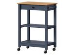 Livetastic Servierwagen, Braun, Dunkelgrau, Holz, Pinie, massiv, 1 Schublade(n) Schubladen, rechteckig, 65x90.6x40 cm, Esszimmer, Barmöbel, Barwagen