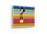 Leinwandbild KOMAR "Mickey Band of Color - Größe 30 x 40 cm", bunt (farbe bild(er): bunt), B:30cm, Massivholz, Papier, Bilder, Leinwandbild, Keilrahmenbild mi Echtholzrahmen