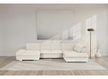 Wohnlandschaft DIE PLANBAR "MP-IN17004 U-Form, Breite 382 cm, mit Kaltschaum-Polsterung", beige (natur), B:382cm H:84cm T:260cm, 88% Polyester, 12% Polyamid, Sofas, Wohnlandschaft, inkl. Sitztiefenverstellung, weitere Funktion wählbar