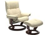 Fußhocker STRESSLESS "Mayfair", beige (vanilla paloma), B:55cm H:38cm T:39cm, Leder BATICK: BATICK ist ein leicht korrigiertes, durchgefärbtes und genarbtes Möbelleder, bei dem die meisten Unebenheiten und Spuren in der Regel entfernt wurden.;Leder PALOMA: PALOMA ist ein durchgefärbtes Semianilin-Möbelleder mit natürlicher Narbung.;ROHLEDER Stoff Q2 FARON: Ein fester zuverlässiger Bouclé mit einem