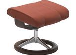 Fußhocker STRESSLESS "Consul", rot (henna paloma), B:54cm H:41cm T:39cm, Leder BATICK: BATICK ist ein leicht korrigiertes, durchgefärbtes und genarbtes Möbelleder, bei dem die meisten Unebenheiten und Spuren in der Regel entfernt wurden.;Leder PALOMA: PALOMA ist ein durchgefärbtes Semianilin-Möbelleder mit natürlicher Narbung.;ROHLEDER Stoff Q2 FARON: Ein fester zuverlässiger Bouclé mit einem stru