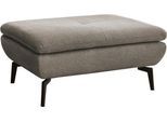 Hocker DIE PLANBAR "MP-IN23002", grau (cyber mandel), B:93cm H:44cm T:72cm, 100% Recyceltes Polyester, Hocker, Hocker, hochwertige Kaltschaumpolsterung, stylische Metallfüße