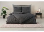Bettwäsche OTTO HOME "Luisa", grau (anthrazit), B/L: 155cm x 220cm, 1 Stk., 1 Stk., Perkal, B/L: 80cm x 80cm, 2 Stk., Perkal, Obermaterial: 100% Baumwolle, Bettwäsche, Bettwäsche, 4 Qualitäten für dein perfektes Schlafgefühl (von Komfort bis Premium)