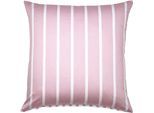 Kissenbezug JANINE "modernclassic 39028-28", rosa (kreiderosé), B:80cm L:80cm, Mako-Satin, Obermaterial: 100% Baumwolle, Kissenbezüge, Kissenbezug, mit Reißverschluss