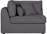 Sofa-Eckelement OTTO HOME "Enid", grau, B:130cm H:75cm, 100% Polyester, Polsterelemente, Sofa-Eckelement, Teil eines Modulsofas, fester Sitzkomfort, auch in Breitcord