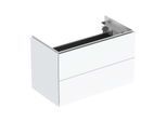 Geberit One Waschtisch-Unterschrank 500381011 2 Schubladen, 74,4x46,5x39,6cm, weiß hochglanz