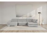 Wohnlandschaft DIE PLANBAR "MP-IN17004 U-Form, Breite 382 cm, mit Kaltschaum-Polsterung", grau, B:382cm H:84cm T:260cm, 88% Polyester, 12% Polyamid, Sofas, Wohnlandschaft, inkl. Sitztiefenverstellung, weitere Funktion wählbar