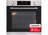 HANSEATIC Backofen "HBO7212A1", Energieeffizienz: A+, grau (schwarz), B:59,5cm H:59,6cm T:56,6cm, Backöfen, inkl. 3 Jahre Herstellergarantie, Backofen