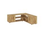 Livetastic , Nussbaumfarben , Holzwerkstoff , Holzoptik , 2 Fächer , 125x40x120 cm ,