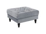 Mid.you , Grau , Textil , Buche , vollmassiv , quadratisch , 82x44x82 cm , Made in EU ,