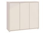 Xora Schuhschrank , Sandfarben , Kunststoff , 8 Fächer , 109.2x99.1x34.9 cm , Typenauswahl, stehend , Garderobe, Schuhaufbewahrung, Schuhschränke