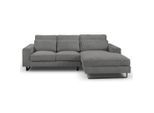 Mid.you , Grau , Textil , vollmassiv , Füllung: Kaltschaum , L-Form , 276x183 cm , Made in EU, FSC MIX ,