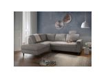 Livetastic , Anthrazit , Textil , Buche , Uni , 242x200 cm , Made in EU , Rücken echt ,