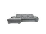 Livetastic , Silberfarben , Textil , Uni , Füllung: Schaumstoff , L-Form , 314x184 cm , Liegefunktion, seitenverkehrt erhältlich, Rücken echt, Armteil links, Armteil rechts ,