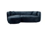 Mid.you , Blau , Textil , Ottomane links, L-Form , 264x143 cm , Made in EU ,