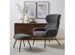 Livetastic , Anthrazit , Textil , 79x103x82 cm ,