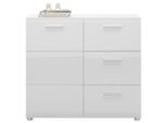 Modern Living , Weiß Hochglanz, Weiß , Holzwerkstoff , 1 Fächer , 3 Schublade(n) Schubladen , 95.9x86x39 cm , Typenauswahl, Beimöbel erhältlich, stehend ,