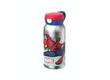Trinkflasche MEPAL "Edelstahl-Trinkflasche mit Klappdeckel Campus 600 ml", rot (spiderman), H:19,5cm, Trinkflaschen, Trinkflasche, Spülmaschinengeeignet