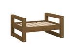 VidaXL Hundebett S (55,5x45,5x28 cm) aus Kiefernholz braun