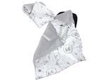 Wohndecke TUPTAM "Einschlagdecke Baby Einschlagdecke für Autositz 2er SET", Baby, grau (rehe, grau), Obermaterial: 100% Baumwolle CO., Wohndecken Wohndecke
