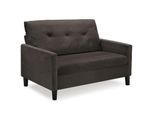 tectake® Sofa, 2-Sitzer, 300 kg belastbar, abnehmbare, waschbare Bezüge, 121,5 x 77 x 91 cm