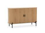 Sideboard, Honigeiche, Holzwerkstoff, Oval, 120x75x40 cm, Wohnzimmer, Kommoden & Sideboards, Sideboards