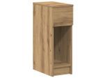 vidaXL Nachttisch, Eiche Artisan, Holz, Strukturbuche, 3 Fächer, 1 Schubladen, Rechteckig, 20x60x36 cm, Schlafzimmer, Nachttische
