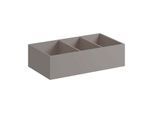 Geberit Xeno² Schubladeneinsatz 500527001 37,3x6,2x20,8cm, H-Teilung, Melamin Holzstruktur/sculturagrau