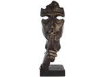 Dekofigur CASABLANCA BY GILDE "Skulptur XL Silence", braun (bronzefarben), B:39cm H:100cm T:35cm, Kunstharz, Dekofiguren, Dekofigur