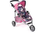 Puppenbuggy CHIC2000 "Jogging-Buggy Lola", blau (einhorn), Puppenwagen, KinderB:33cm H:57cm T:70cm, Kunststoff, Metall, Stoff, Puppenbuggy, mit klappbarem Verdeck, B:33cm H:57cm T:70cm